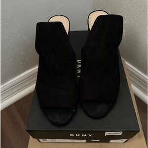 DKNY Black Suede Sandals